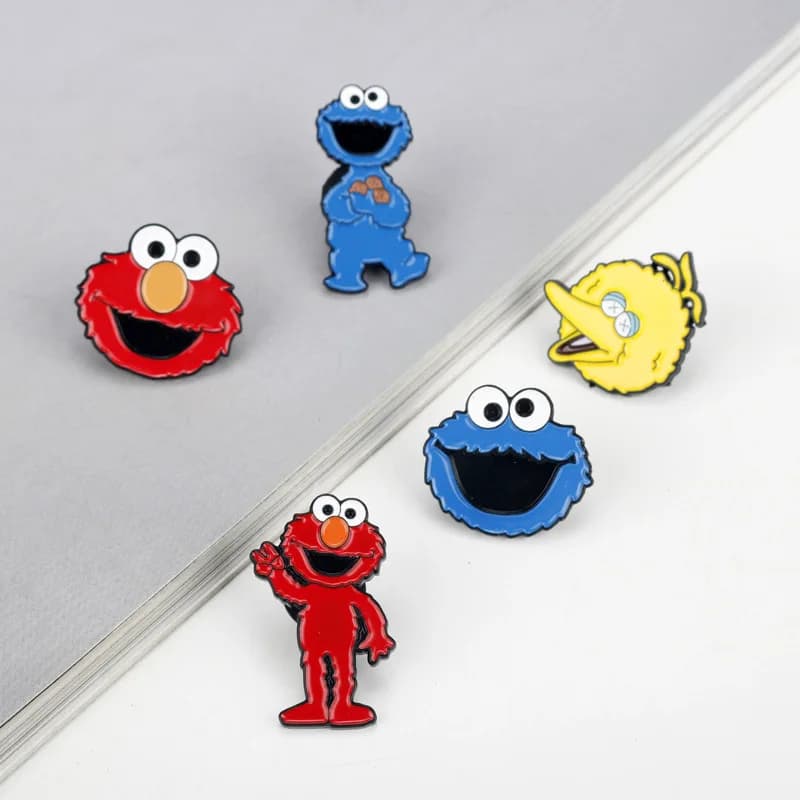 5 pièces/ensemble classique dessin animé émail broche animaux broches épinglettes Badges sur sac à d