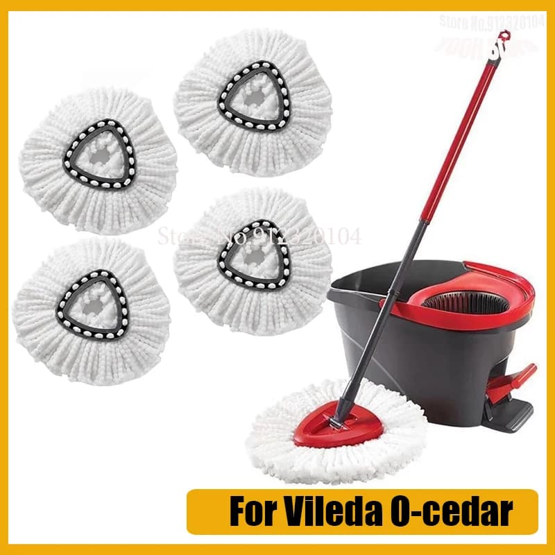Tête de vadrouille blanche de remplacement en tissu, recharges de vadrouille en microfibre, tête de 