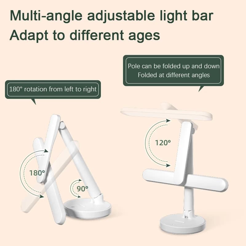 Lampe de Table LED Rechargeable pliable, Protection des yeux, pour enfants étudiants, lampe de burea