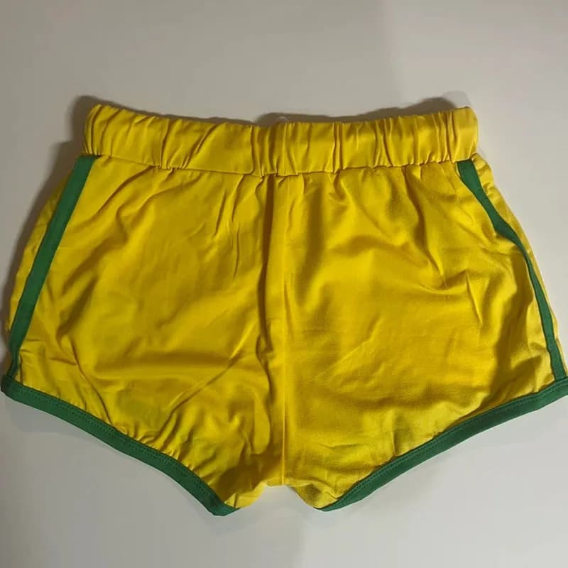 Shorts coréens décontractés pour femmes, broderie de lettres, pantalons gothiques à jambes larges, t