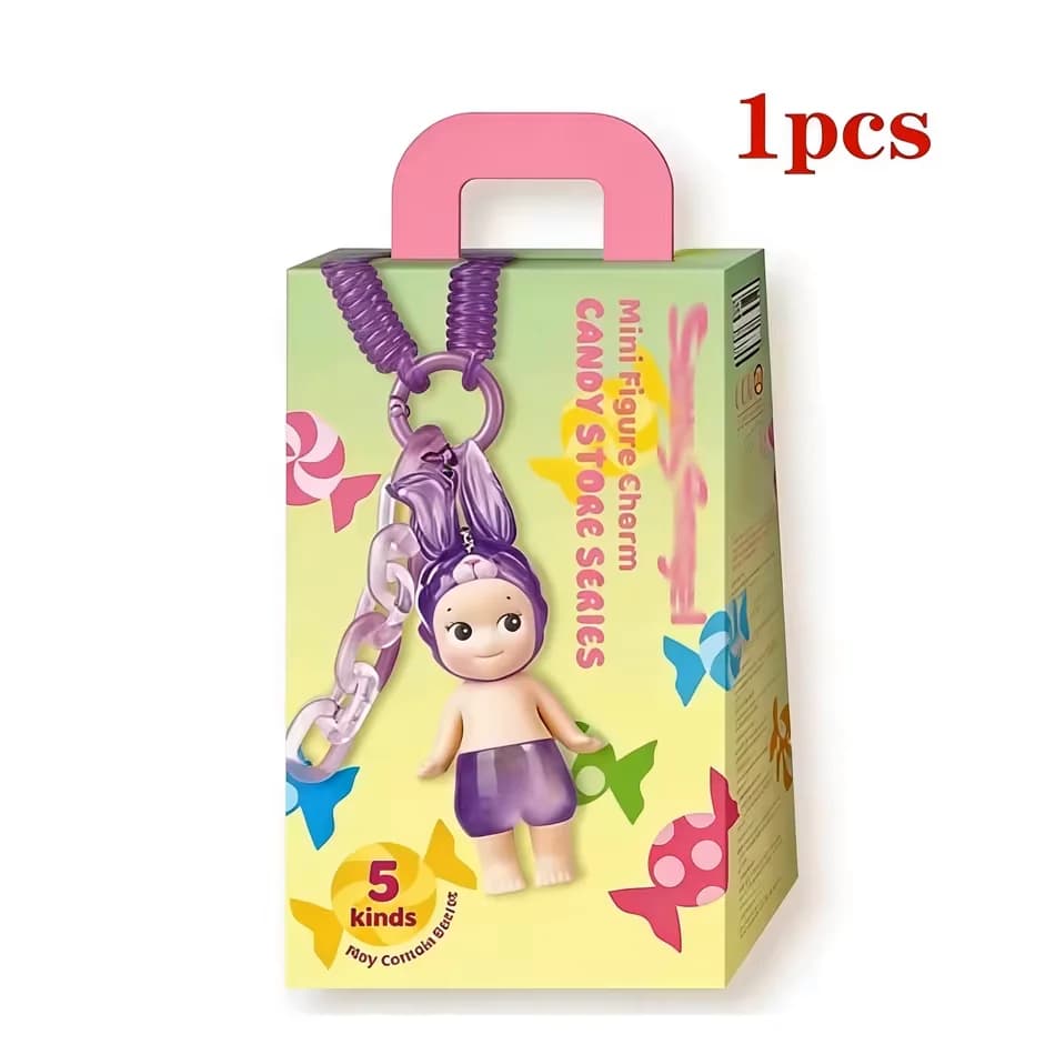 Série Candy House : Porte-clés poupée mignonne, boîte surprise, pendentif de sac dessin animé, jouet