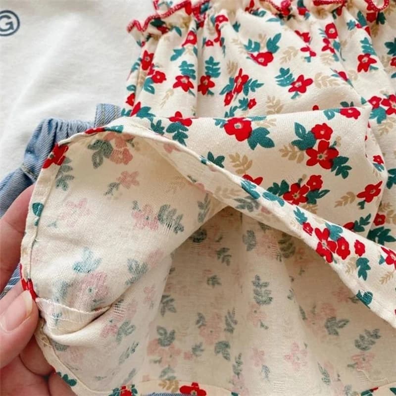 Ensemble de tenues d'été pour filles, vêtements décontractés pour enfants, jupe à bretelles fragment