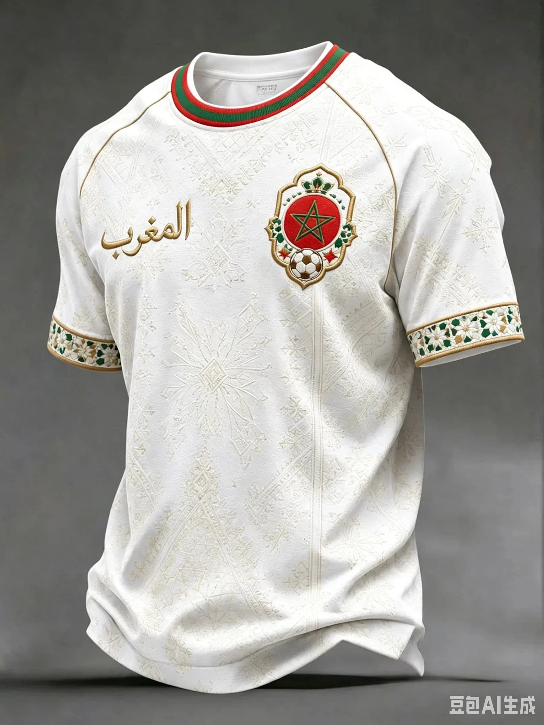 Nouveau Maillot de Foot 2026 Design Maroc pour Fans, T-shirt de Sport à Séchage Rapide pour Entraîne