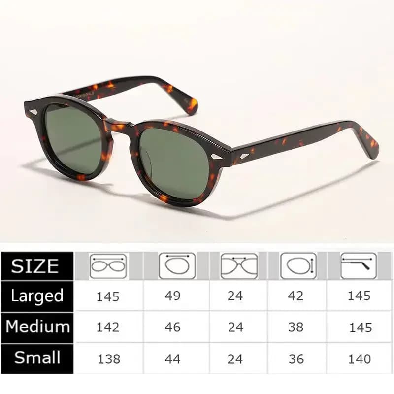 Lunettes de soleil polarisées Johnny Depp pour hommes et femmes, lunettes de soleil vintage, monture