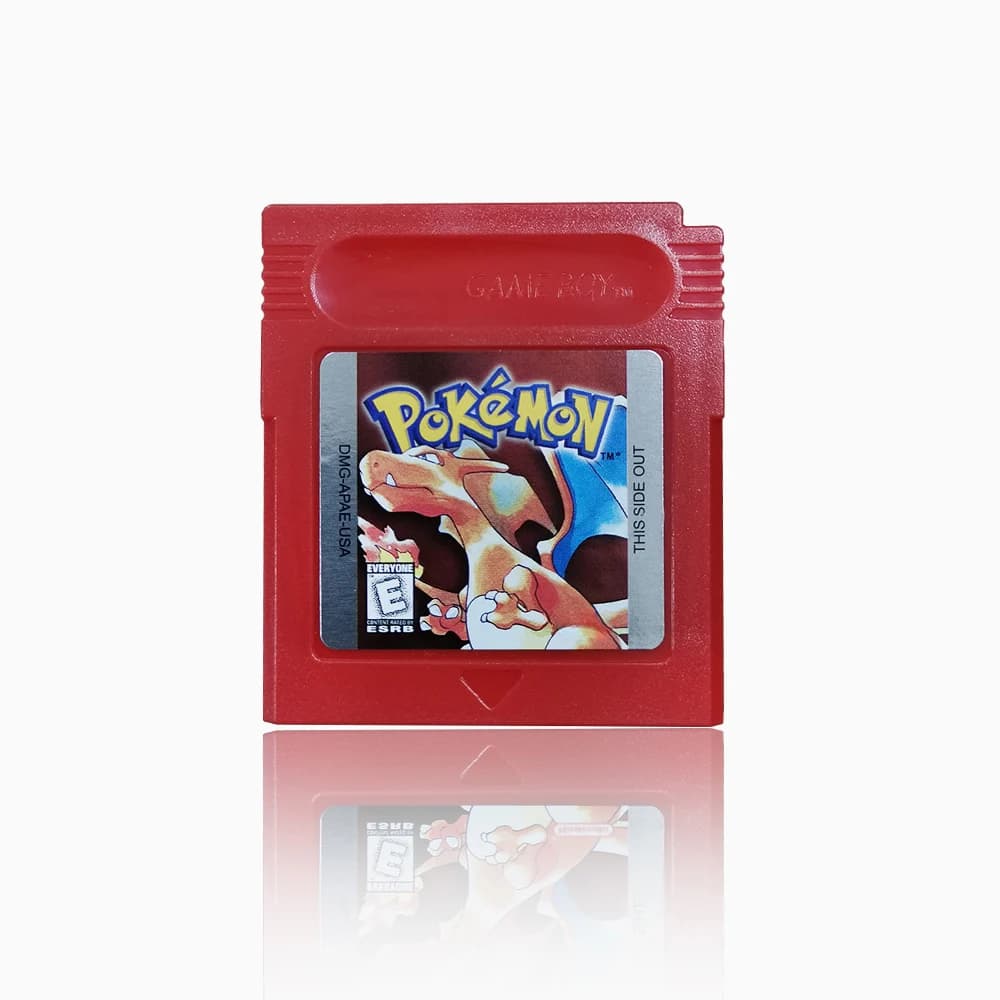 Cartouche de jeu vidéo GBC Pokemon 16 bits, carte de console rouge bleu cristal doré vert argent jau