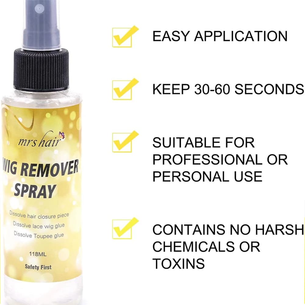 Dissolvant de colle pour cheveux, dissolvant de colle pour perruque en dentelle, pour extension de c