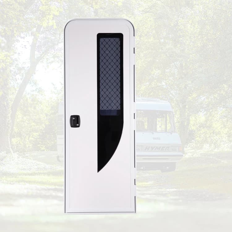 Porte d'entrée RV soigneusement sélectionnée, avec porte aveugle et intérieure, Type couteau unique,