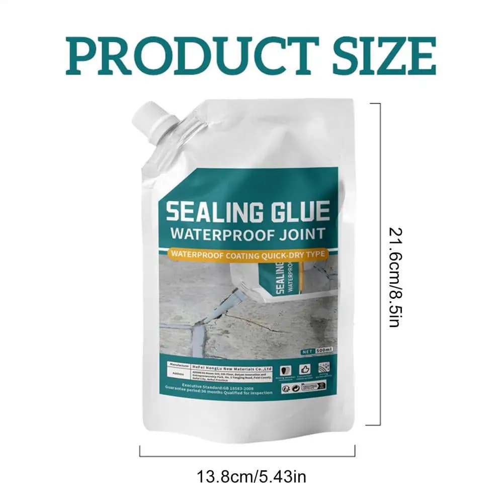 Mastic pour fissures de béton 500 ml, mastic pour joints de dalle, séchage rapide, adhésif puissant,