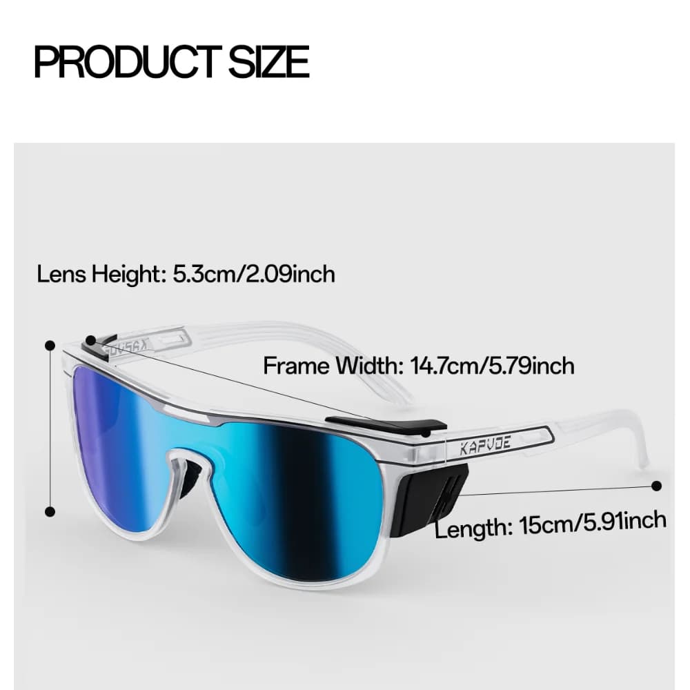 Nouvelles lunettes de soleil Kapvoe pour hommes, lunettes de cyclisme photochromiques, lunettes de r