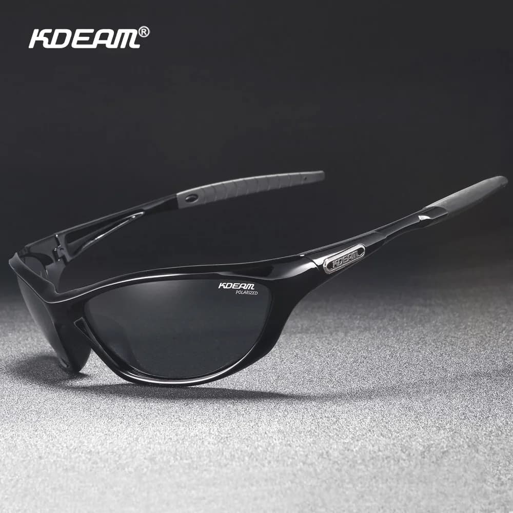 KDEAM-Lunettes de vision nocturne avec cadre en matériau TR90, lunettes de vélo, étui de transport i