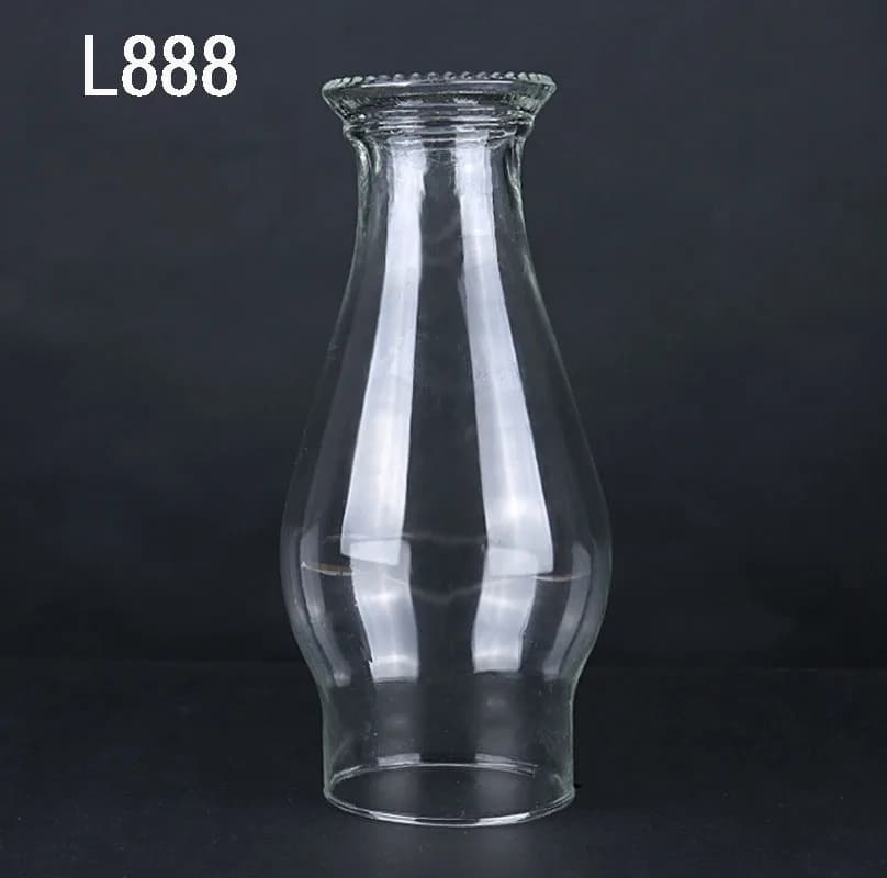 MEMEOKON L555 L888 abat-jour en verre lampe à kérosène mèche bougie à huile abat-jour classique rétr