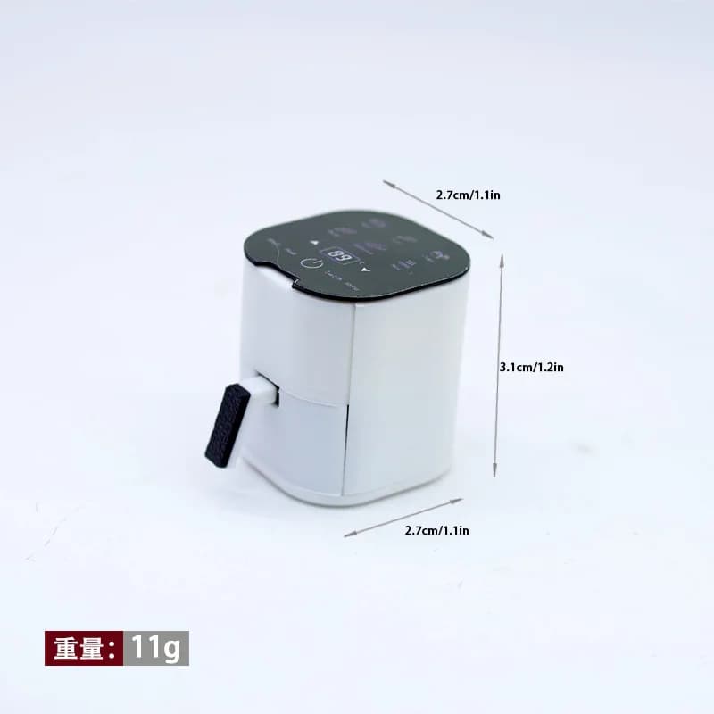 Mini four à air chaud pour maison de poupée 1:12, modèle de simulation de cuisine miniature, décorat