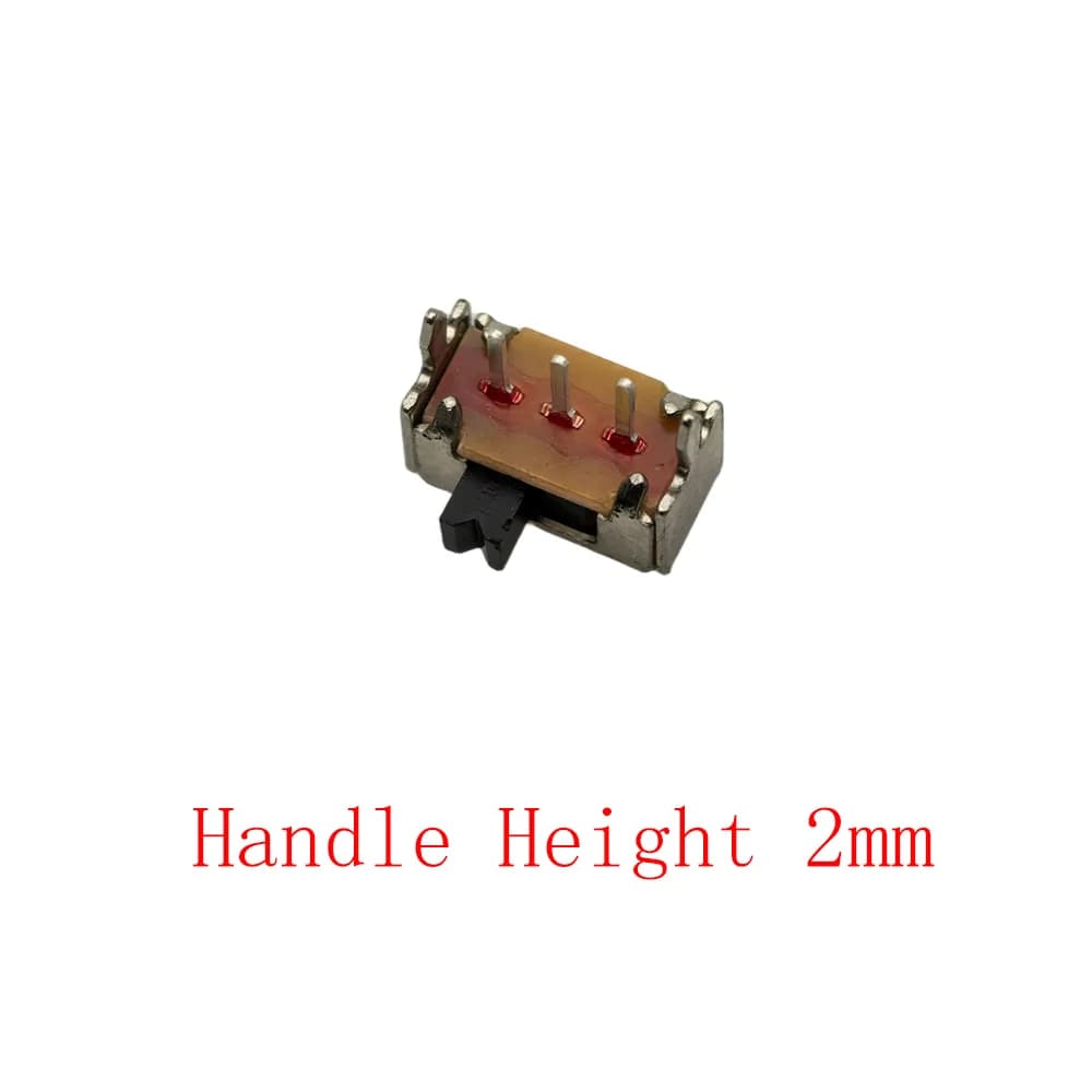 20 pièces SK12D07 interrupteur à bascule 3 broches PCB 1P2T SPDT interrupteur coulissant hauteur de 