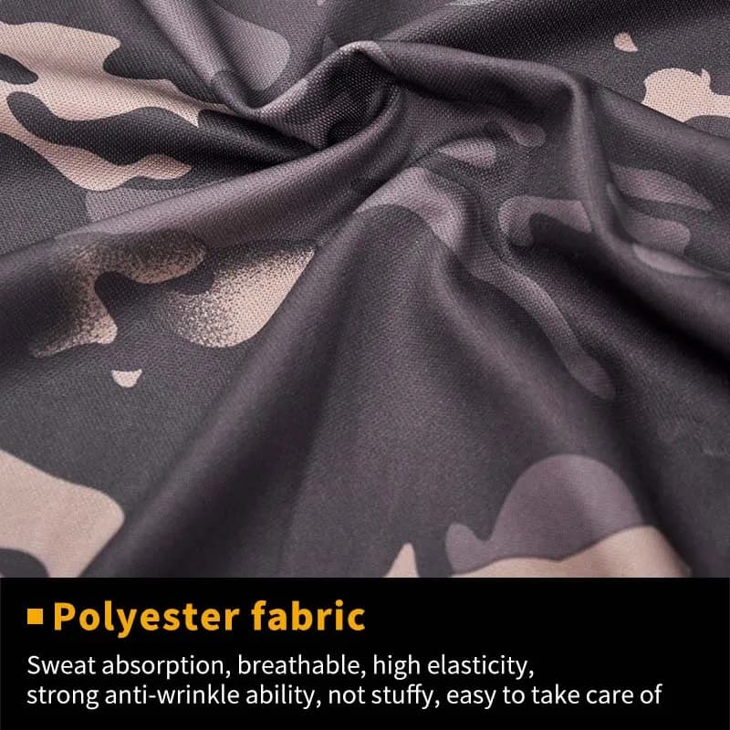 T-shirt camouflage respirant à séchage rapide pour hommes, chemise à manches courtes, camping, rando