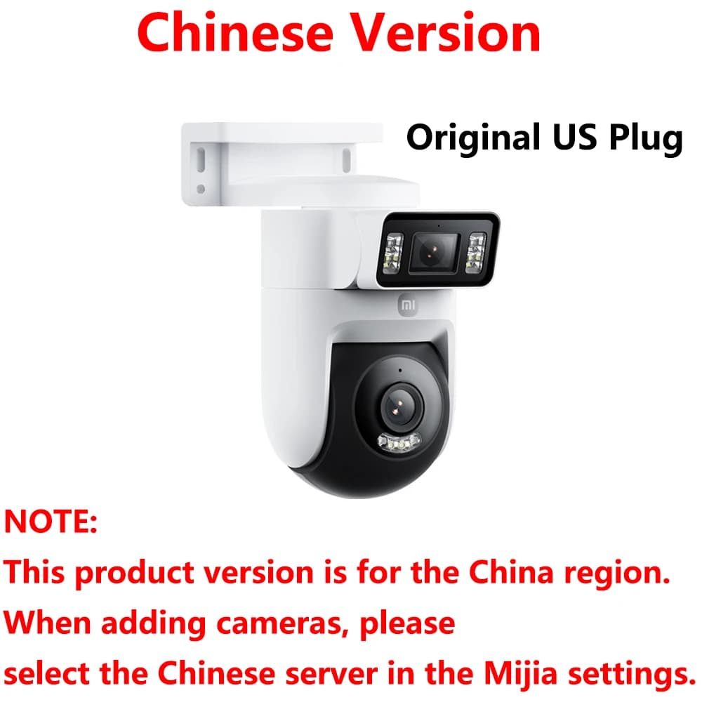 Nouveau Xiaomi caméra extérieure 4 double objectif 5MP 3K HD double vue surveillance panoramique gro
