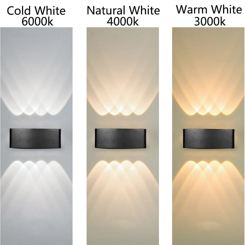 Applique Murale LED Imperméable Conforme à la Norme IP65, Luminaire d'Niket d'Extérieur, Montage en 