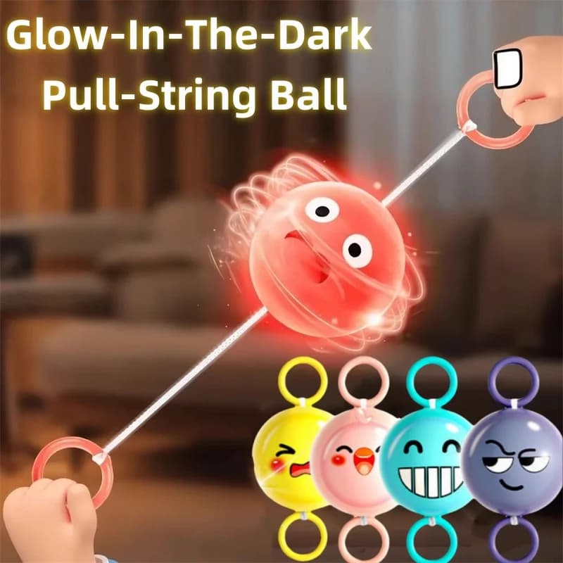 Boule volante à Flash rotatif, jouet à câble rotatif, lumière LED lumineuse, loisirs, soulagement du