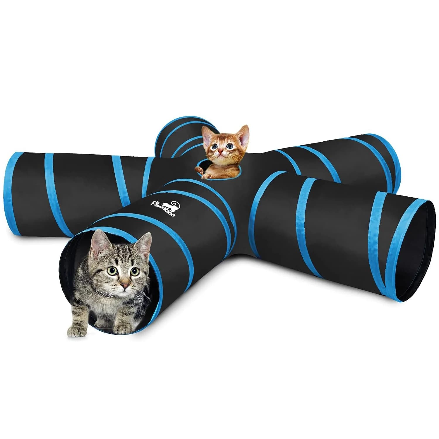 Pawaboo – jouets pour chats, Tube Tunnel pour chat, tente de jeu extensible et pliable, jouet intera