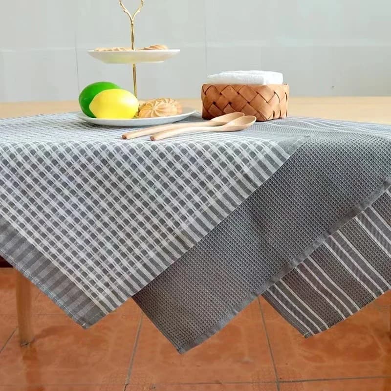 Serviettes de cuisine 100% coton naturel, 3 pièces, serviettes à thé classiques, chiffon absorbant, 