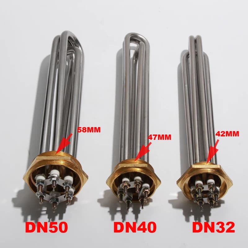 SNDHEATER 110 V/220 V/380 V résistance de chauffe-eau à Immersion industrielle DN32/DN40/DN50 tuyau 