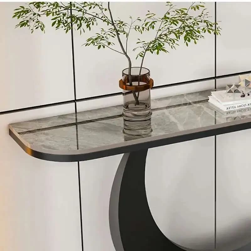 Console moderne professionnelle, décor de couloir, Table d'angle Design de luxe, Console Simple et U