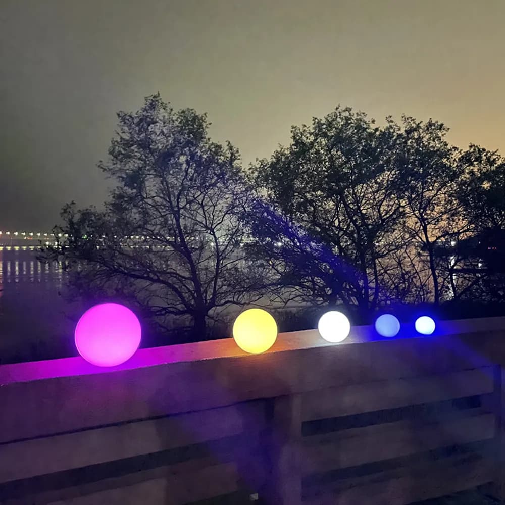 Boule lumineuse LED Rechargeable pour enfants et adultes, veilleuse Globe à couleur changeante RGB a