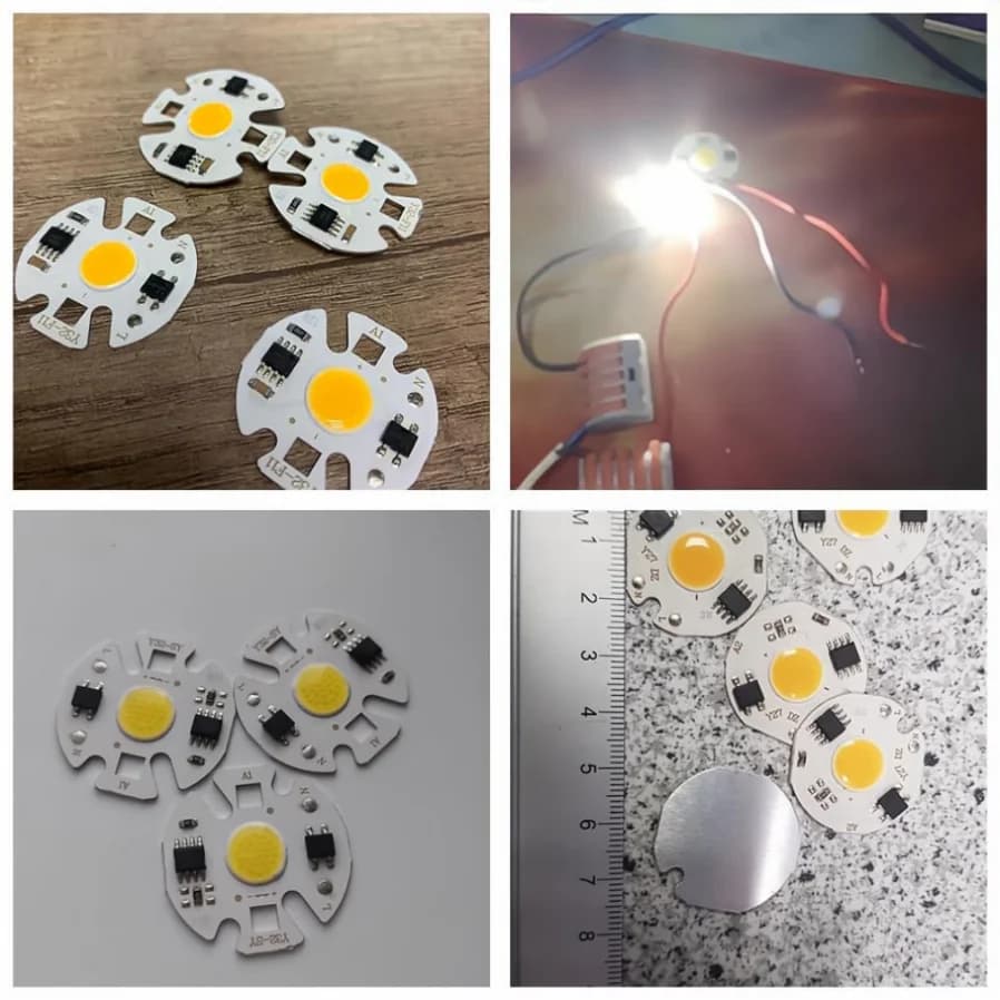 MunLii pas besoin de pilote 220V LED COB puce 3W 5W 7W 10w 12w LED puce lampe intelligente IC LED am