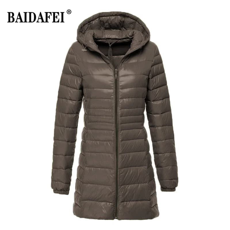 Surdimensionné 7XL 8XL Plus longue doudoune femmes hiver Ultra léger doudoune femmes avec capuche ve