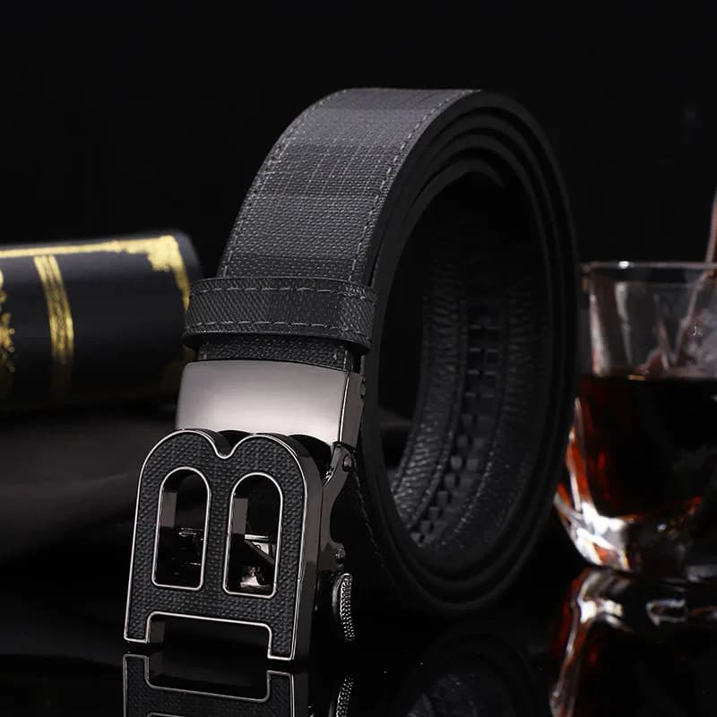 2025 nouveaux hommes d'affaires ceinture mâle en cuir véritable ceinture sangle célèbre marque de lu