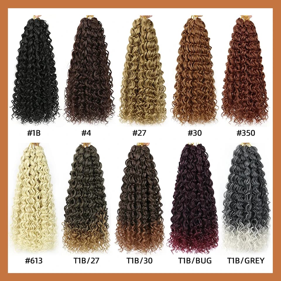 1-8 paquets de tresses au Crochet 14 18 pouces Gogo Curl Extensions de cheveux bouclés vague d'océan