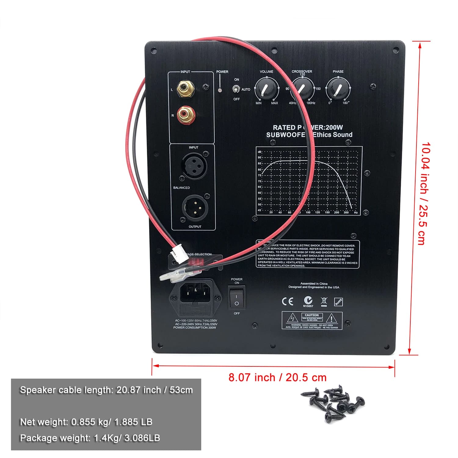 2025NEW HIFI – carte d'amplificateur de caisson de basses actif numérique robuste, Mono 200W, carte 