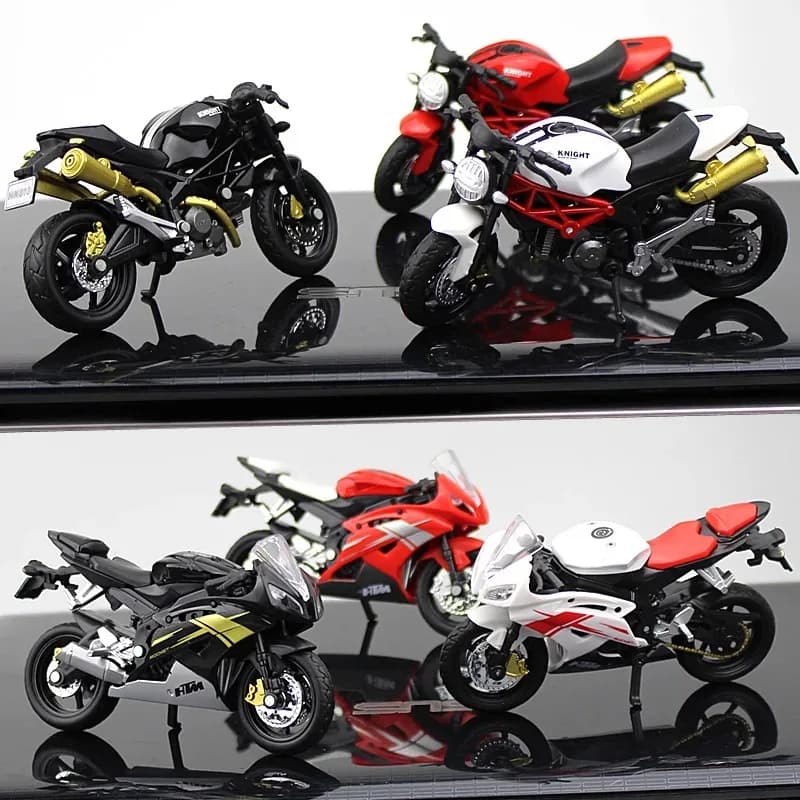 Modèle de moto moulé sous pression Ninja hx816 H2R 1:18, jouet absorbant les chocs réalisable pour e