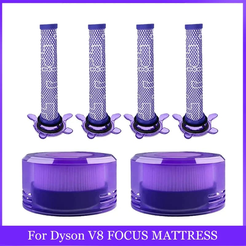 Accessoires pour aspirateur Dyson V8 FOCUS MATTRESS, pré-filtre, filtre HEPA, pièces de rechange, fi