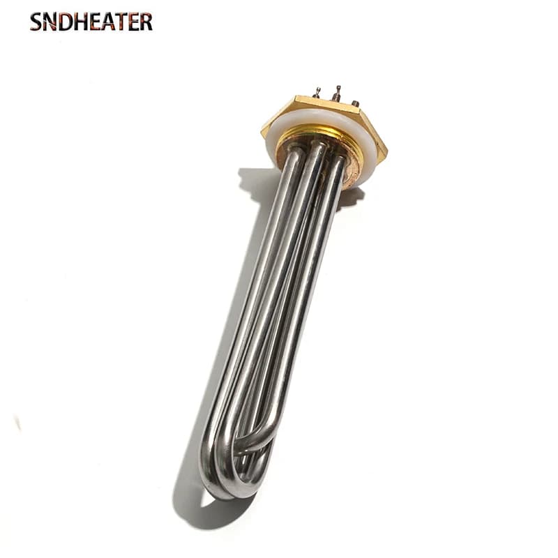 SNDHEATER-Tube chauffant à immersion CC, filetage tubulaire, 24V, 36V, 48V, G1, 1/4 ", Chr32, 41mm, 