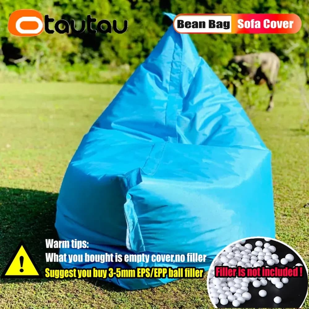 OTAUTAU-Sac en forme de haricot flottant de 6 pieds, couverture de chaise longue sans remplissage, p