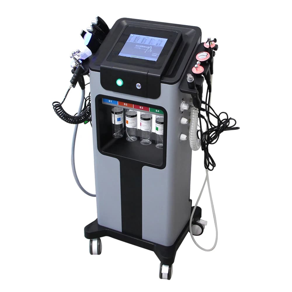 AOKO New10IN 1 Hydro Dermabrasion Aqua Peeling ultrasons soins du visage Injection d'oxygène rajeuni