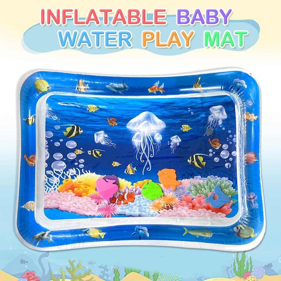 Tapis de jeu d'eau pour bébé, coussin gonflable en PVC pour nourrissons, temps du ventre, coussin d'