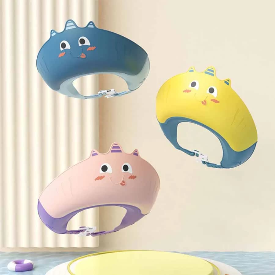 Bonnet de douche imperméable pour enfants, doux et réglable, protection de sécurité pour enfants, bo