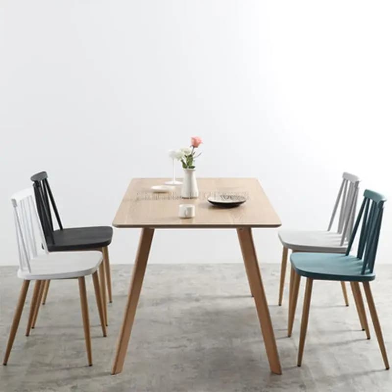 Chaise de bureau de loisirs, chaise de salle à manger, Windsor, nordique, moderne, minimaliste, pare