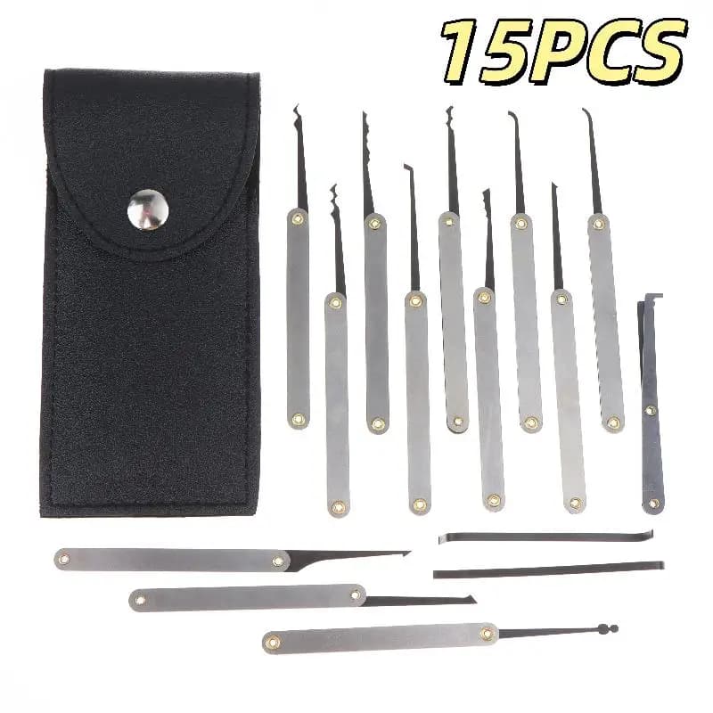 Kit d'extraction de clés et de déverrouillage de cadenas (15/20 pièces) – Outil manuel pour serrurie