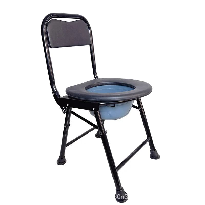 Chaise de toilette mobile pour personnes âgées et femmes enceintes, siège de toilette pliable pour u