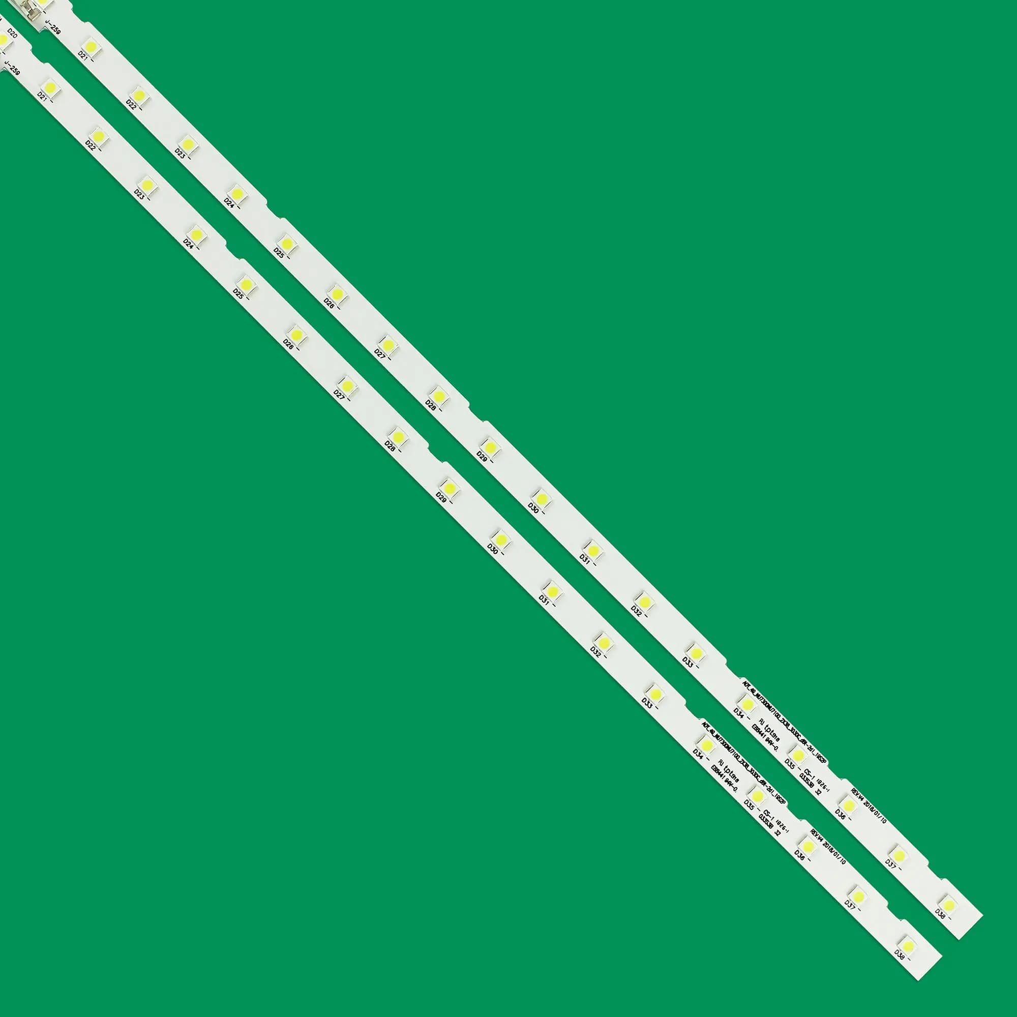 Bande LED (2) pour Samsung UE49RU7300 UE49NU7105 UE49NU7105K UE49NU7670U UE49NU7020 UE49NU7400 BN96-