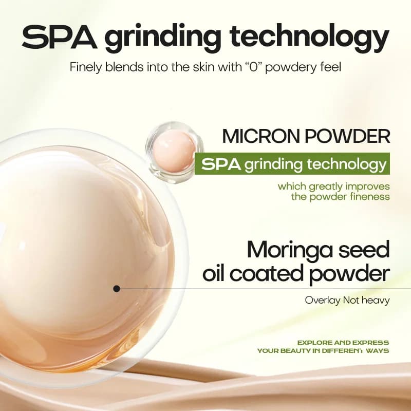 Mistine fond de teint coussin d'air maquillage avec finition rosée naturelle hydrater nourrir crème 