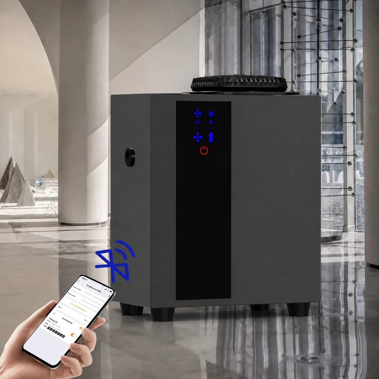 Diffuseur d'arômes professionnel 900m³ Bluetooth/Wi-Fi, diffuseur de parfum électrique pour la maiso