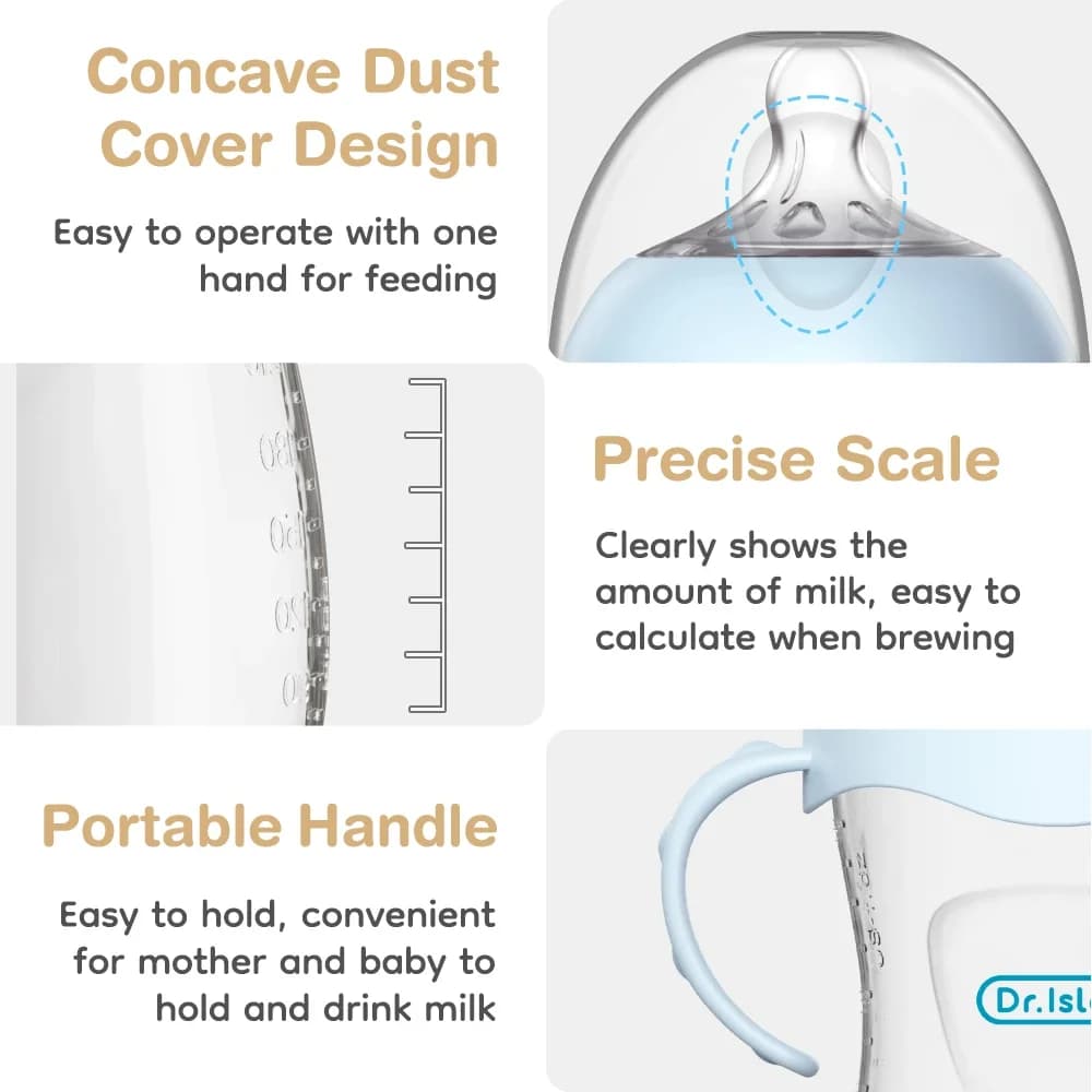 Bouteille PP pour bébé 150/240/330ML, biberon pour nouveau-né avec poignée, biberon pour lait, fourn