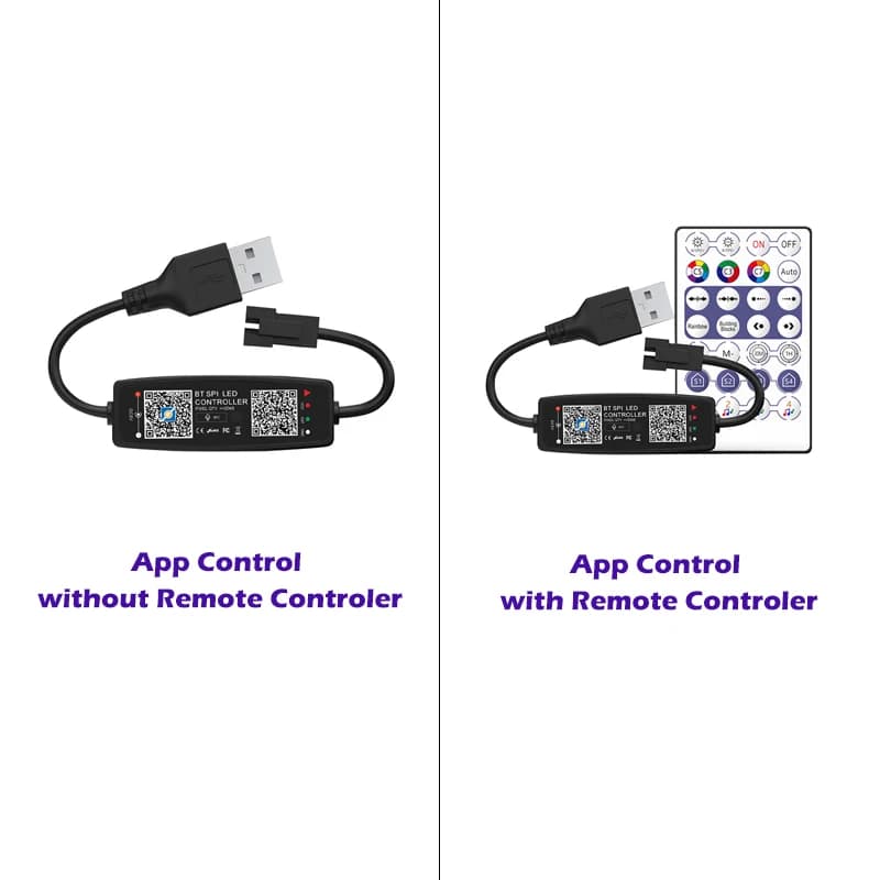 WS2812B contrôleur Bluetooth musique APP contrôle pour Pixel LED bande lumineuse SK6812 WS2811 WS281