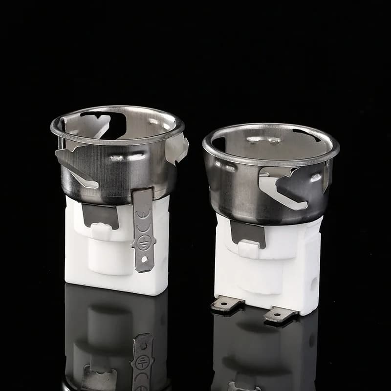 Support de lampe de four haute température E14 25W, avec Base ronde, couvercle en verre, éclairage d