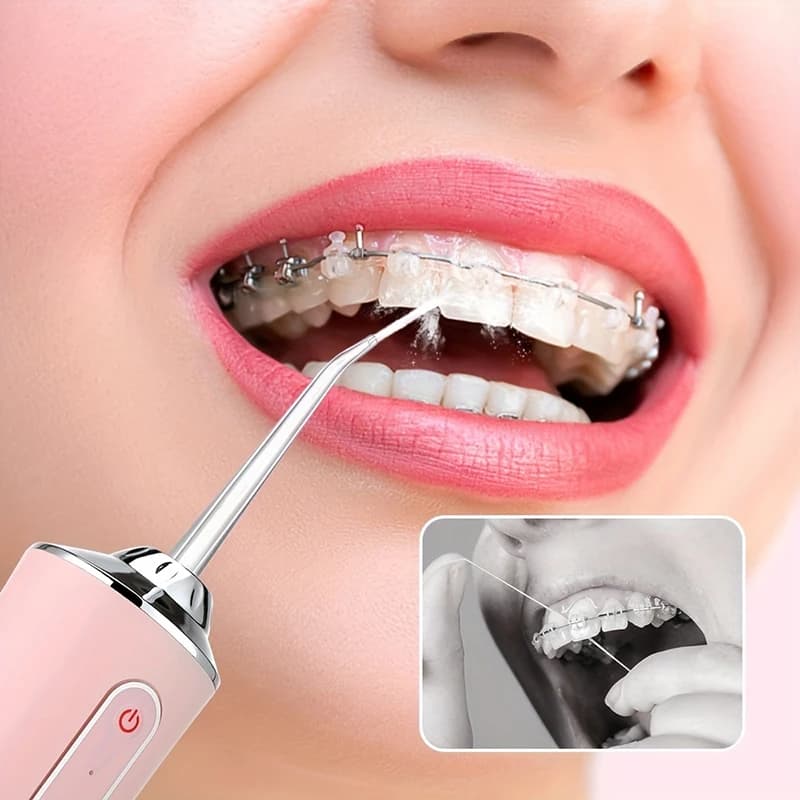 Irrigateur buccal Portable, Machine à laver la bouche, nettoyage interdentaire, USB, hydropulseur de