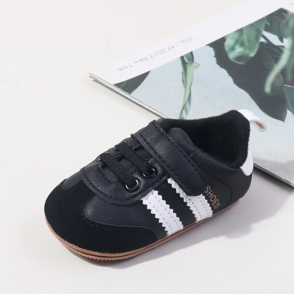 Chaussures unisexes pour bébés de 0 à 18 mois, en cuir PU de haute qualité, pour première marche, in