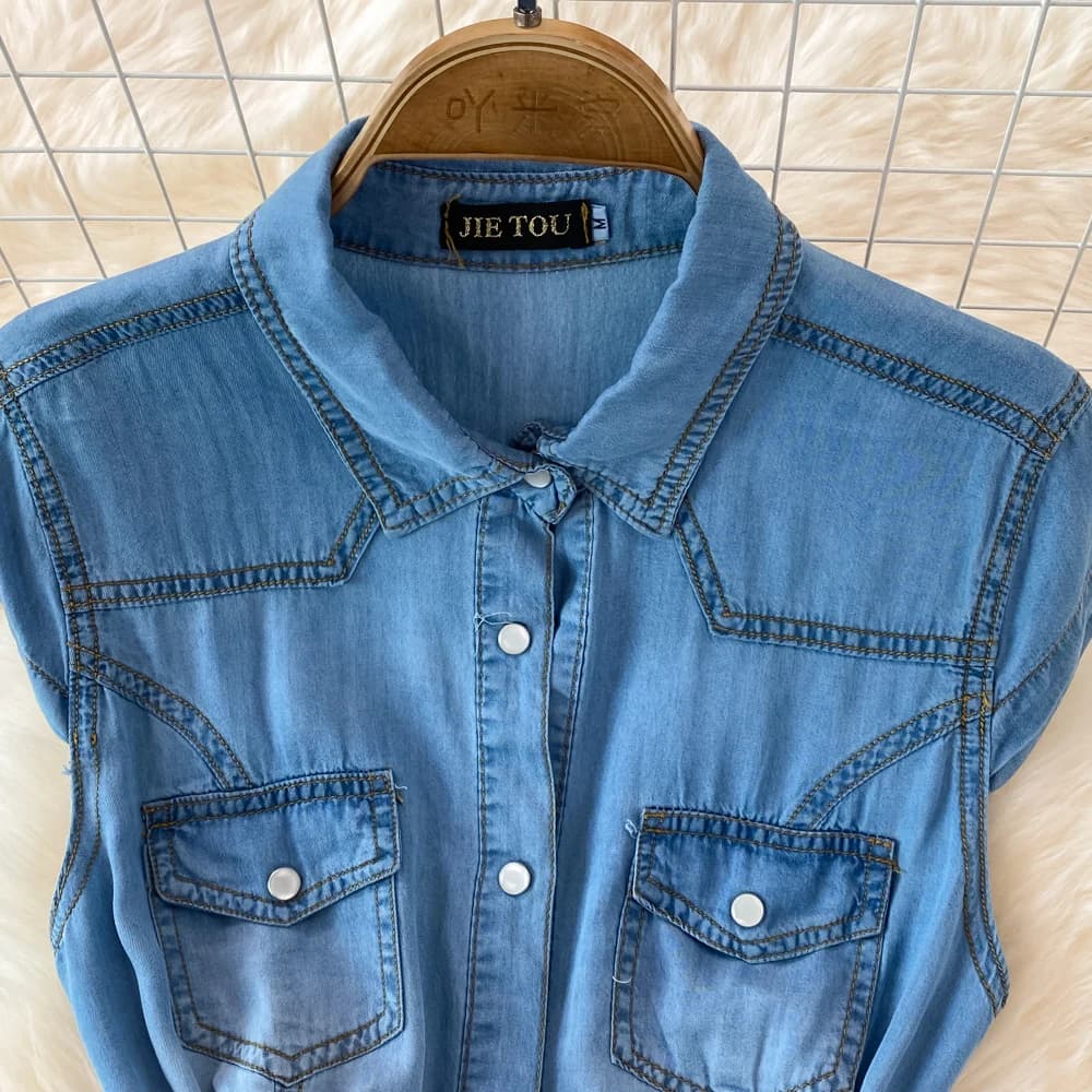 Robe Maxi en Jean pour Femme, Élégante, Col à Revers, Fibre Fine, Style Français, Rétro, Ligne A, Ch